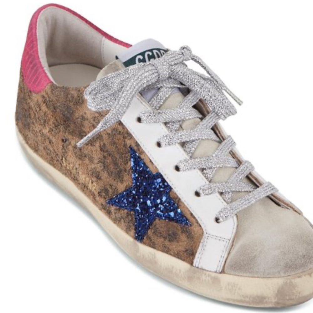 golden goose women’s super star glitter size 7